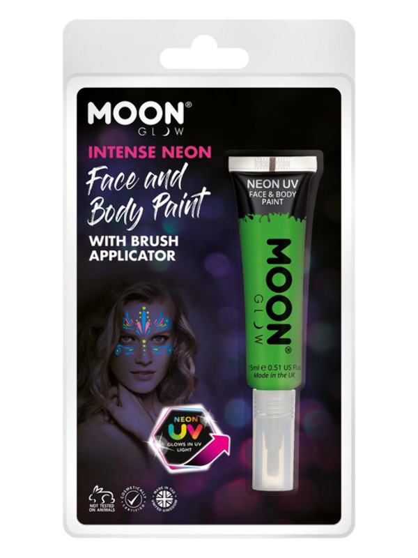 Intenzív Neon Zöld UV Arc- és Testfesték - 15 ml