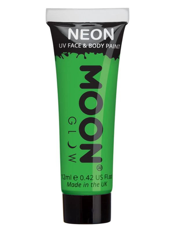 Intenzív Neon Zöld UV Arc- és Testfesték Egyéni Kivitelben - 12 ml
