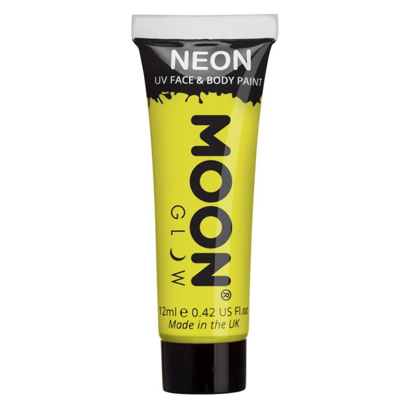 Intenzív Sárga UV Neon Arc- és Testfesték - 12 ml