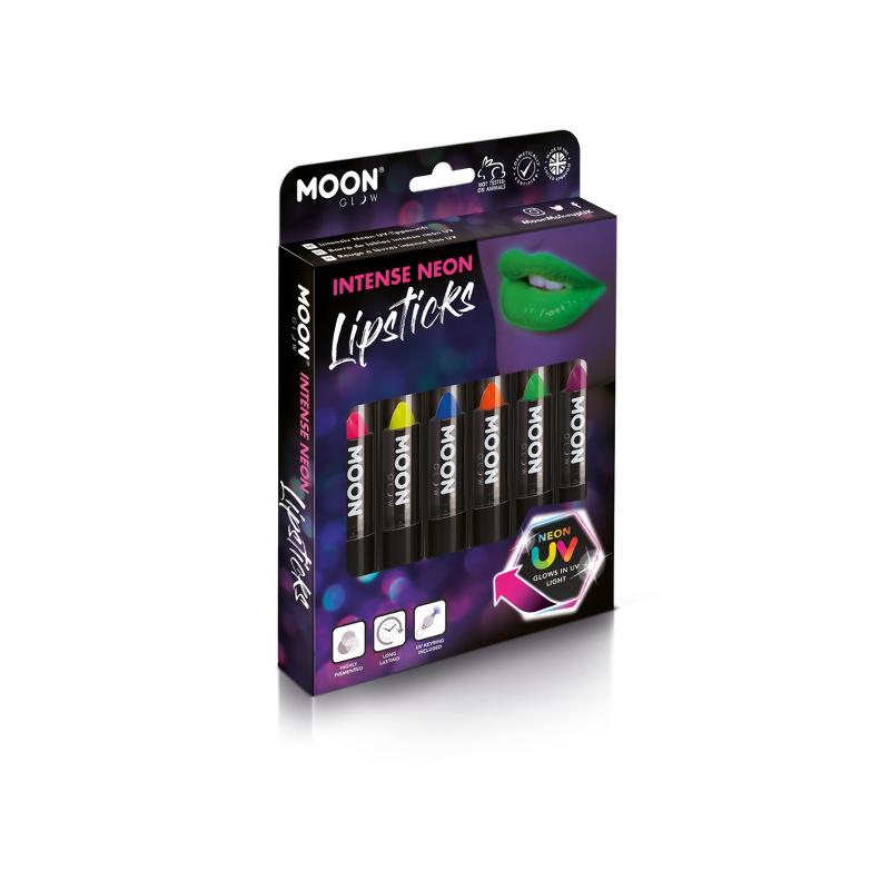 Intenzív Színű UV Neon Rúzs - 6 db-os, 5 g