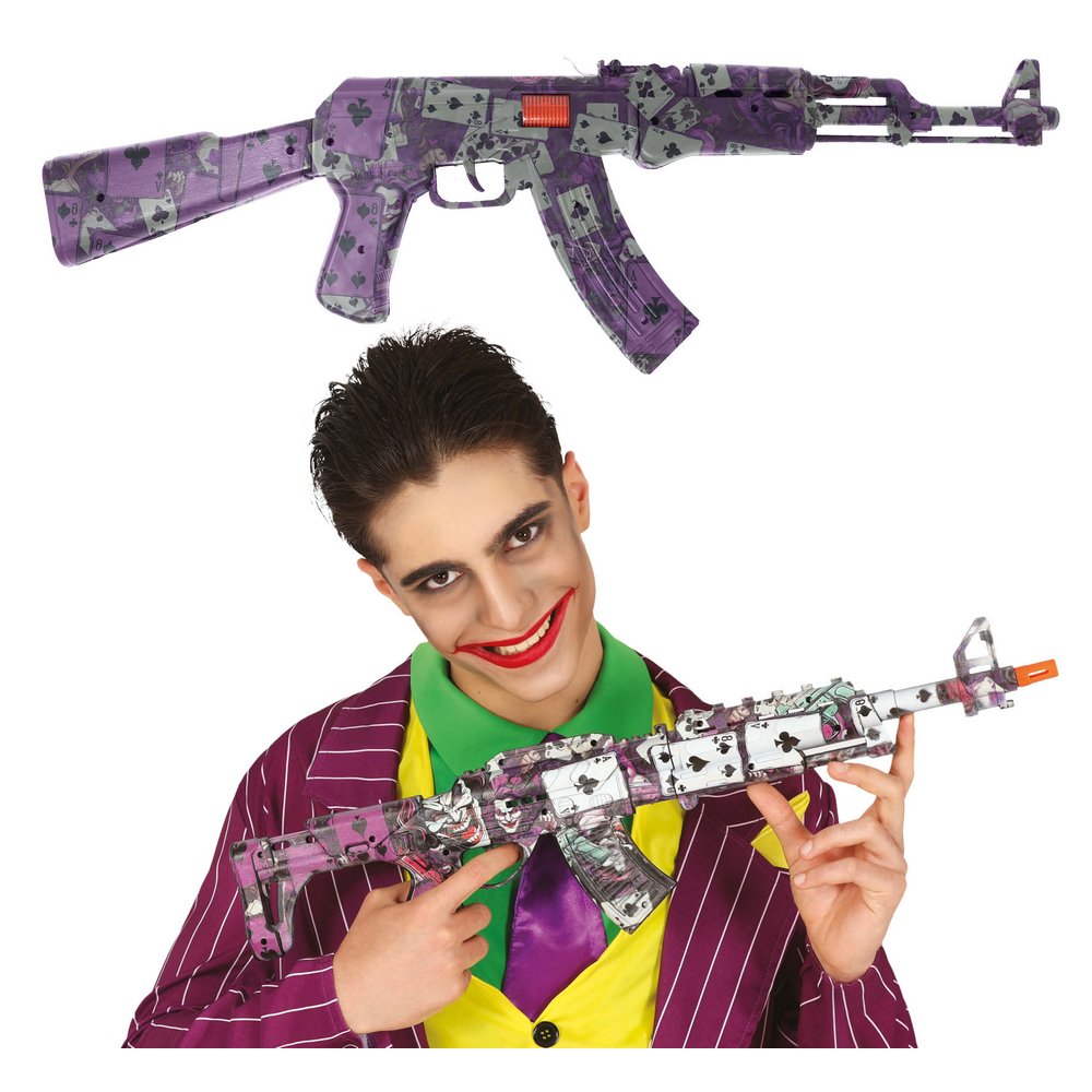 Joker Géppuska Kiegészítő Felnőtteknek Halloweenre, 67 cm