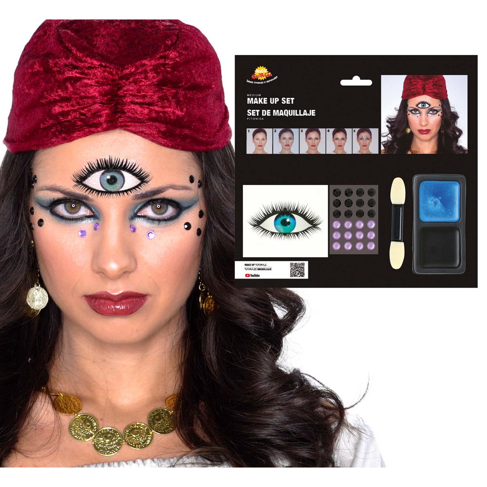 Jósnő Női Smink Szett Harmadik Szemmel Halloweenre
