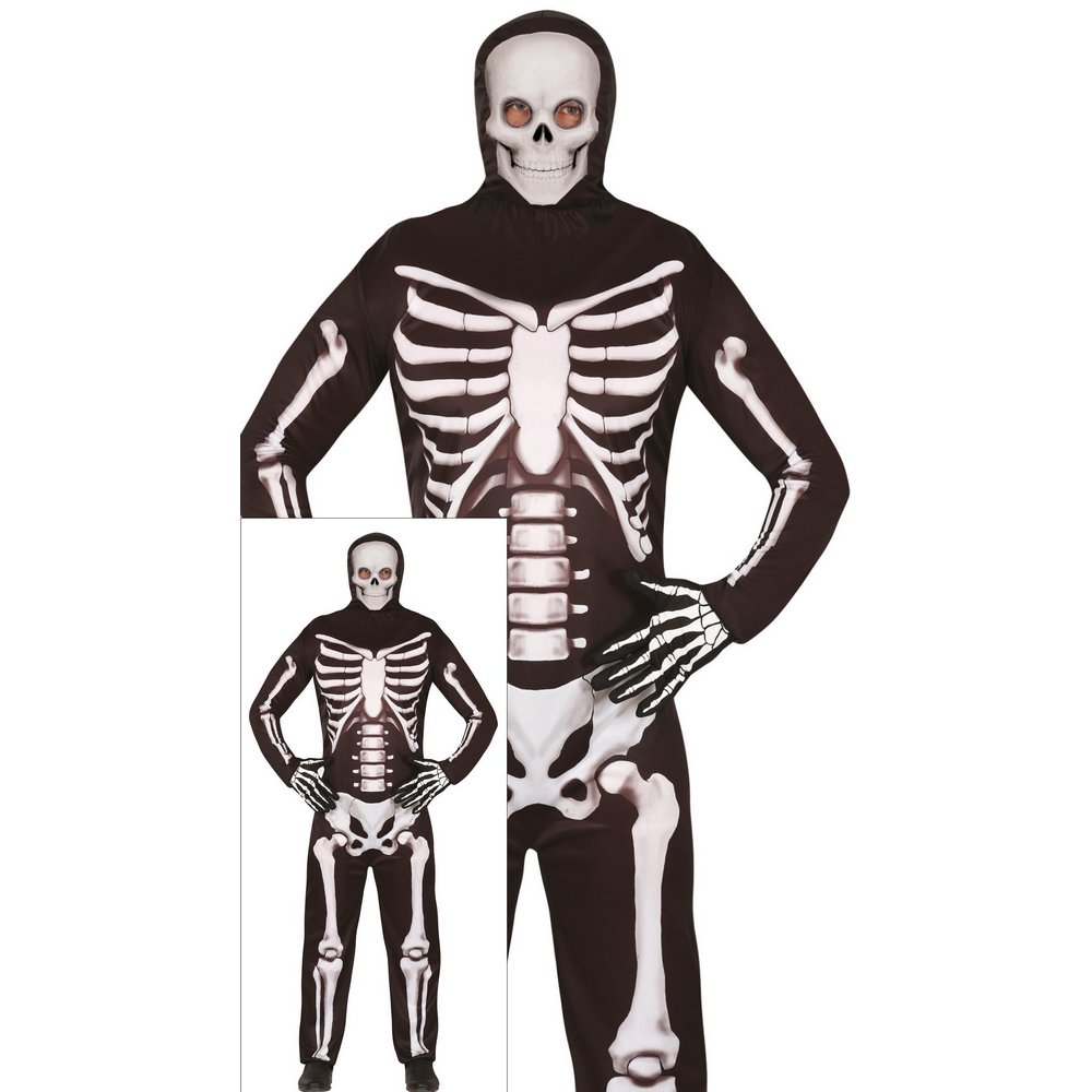 Kapucnis Csontváz Férfi Jelmez Halloweenre