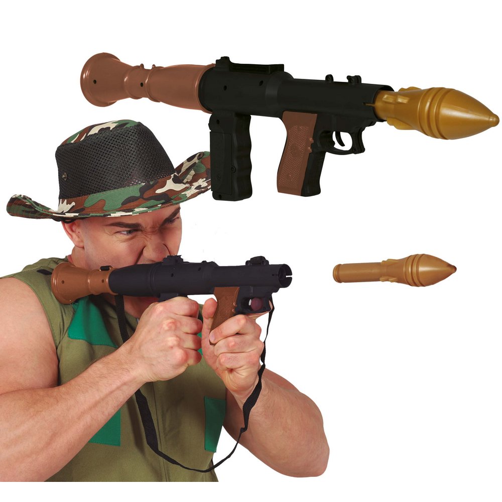 Katonai Bazooka Kiegészítő 2 Rakétával, 50 cm