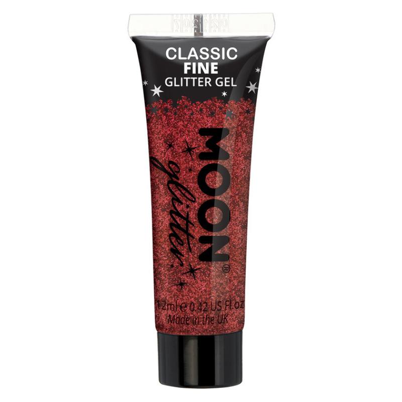 Klasszikus Finomszemcsés Piros Csillám Zselé - 12 ml
