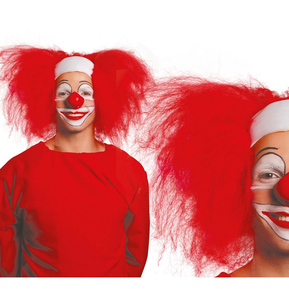 Kopasz Bohóc Paróka Vörös Hajjal Férfiaknak Halloweenre