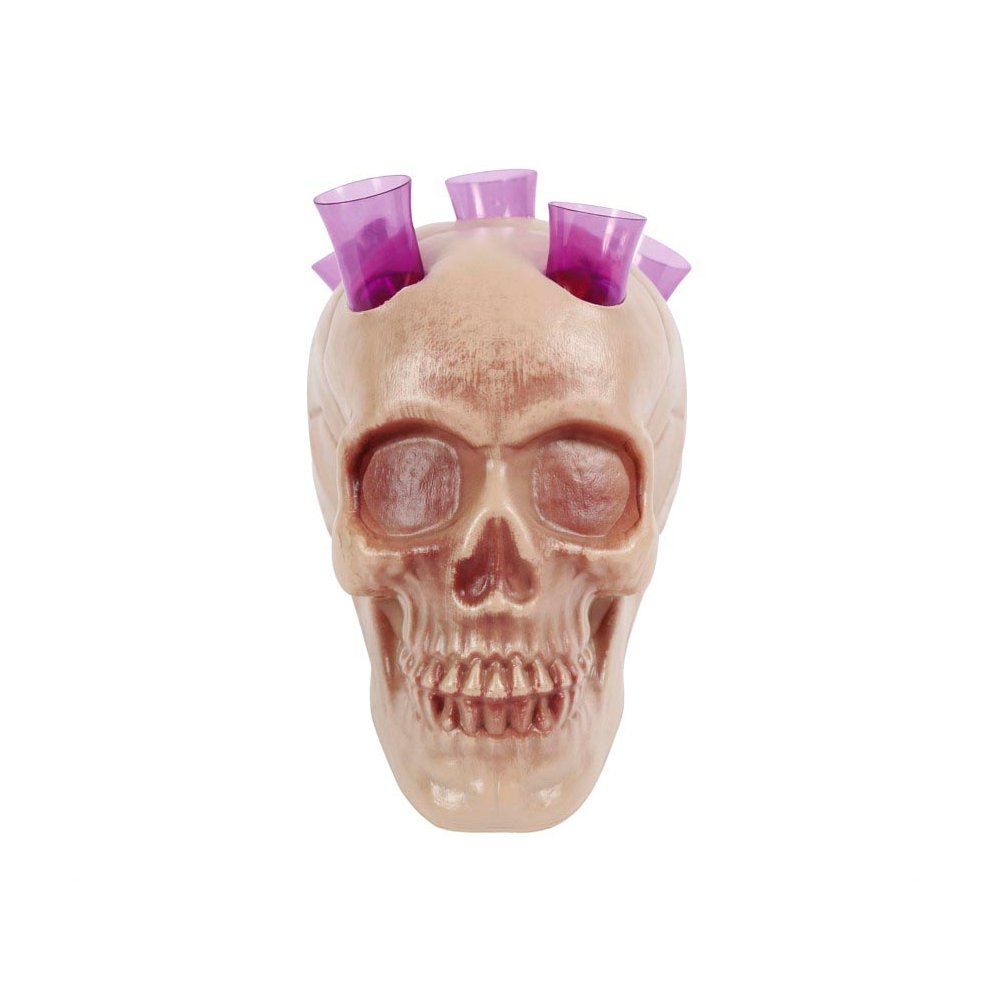 Koponya Shotos Poharakkal Halloweenre, 20 cm