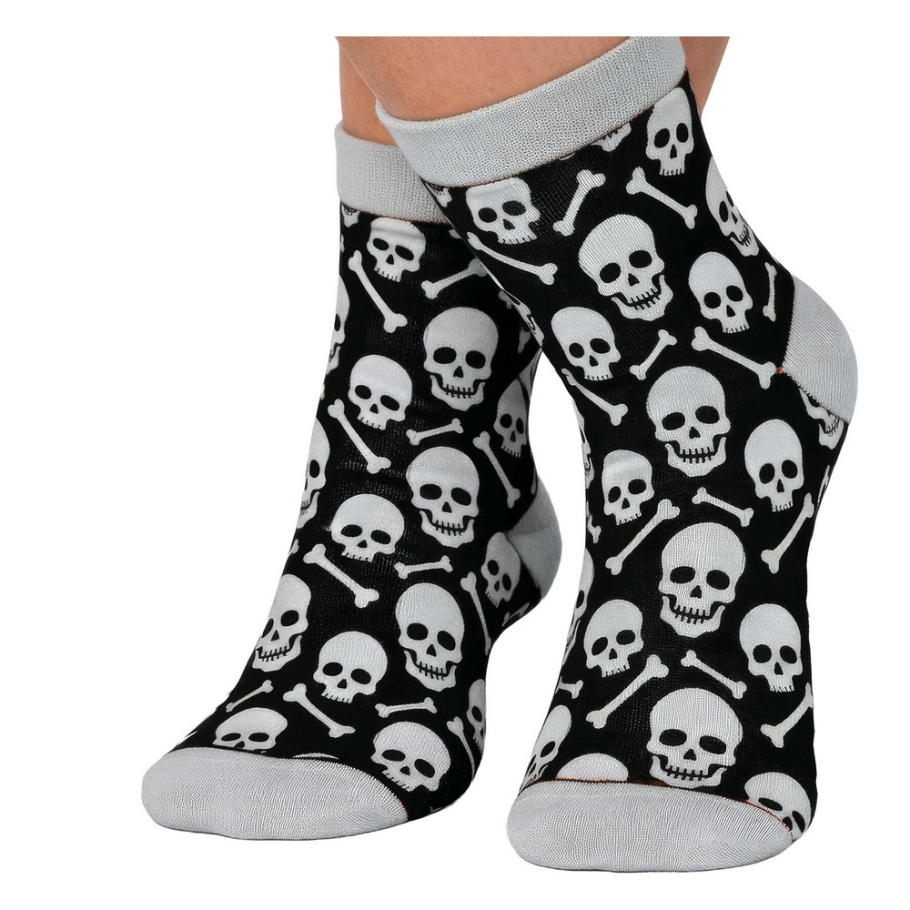 Koponyás Halloween Zokni