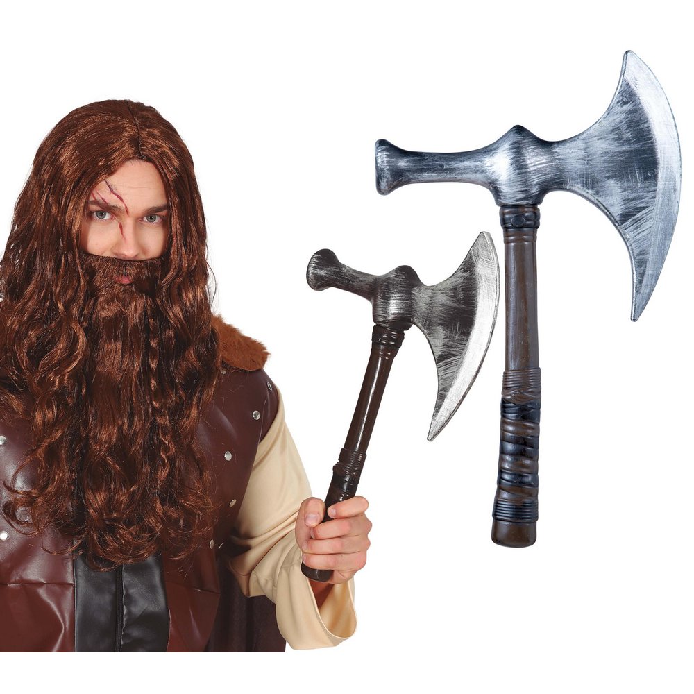Középkori Viking Fejsze Kiegészítő Farsangra, 42 cm