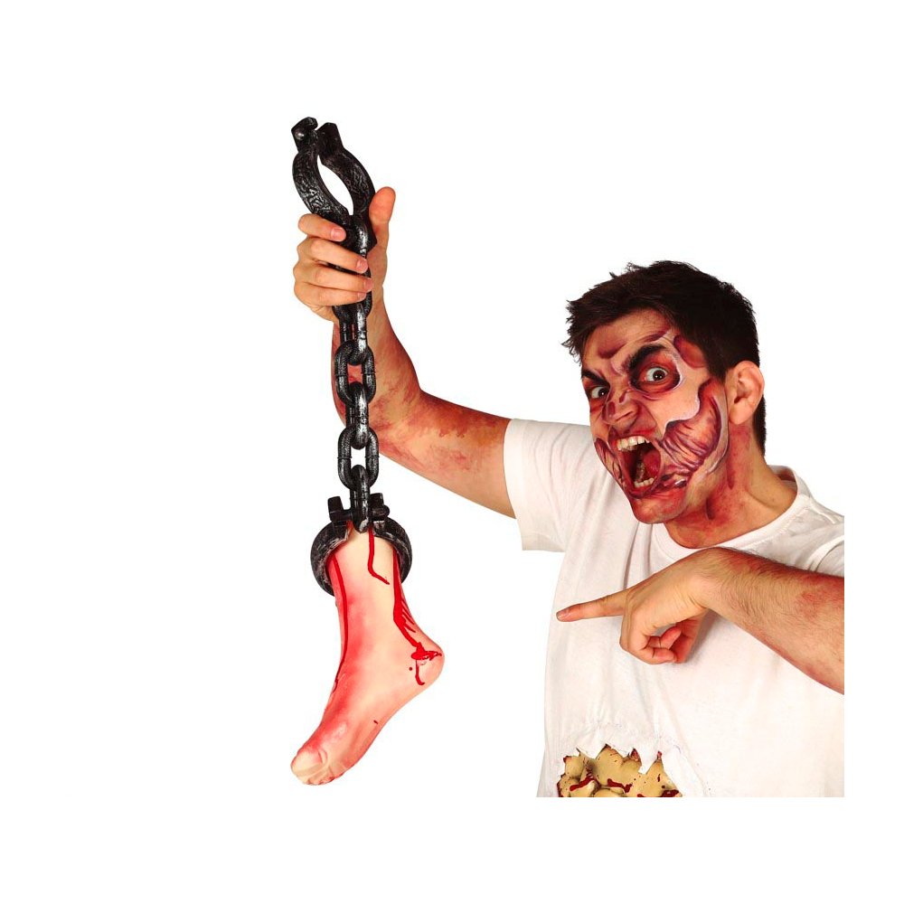 Láncra Vert Láb Dekoráció Halloweenre, 65 cm