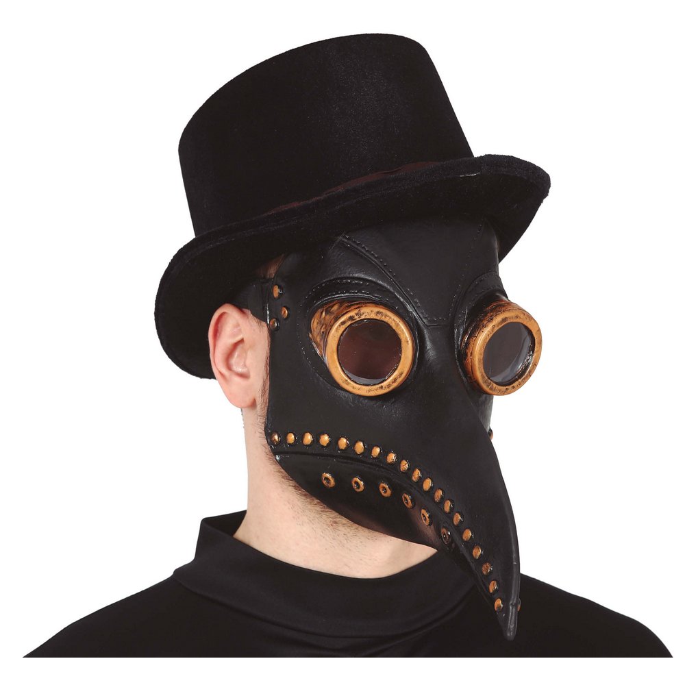Latex Pestisdoktor Maszk Felnőtteknek Halloweenre