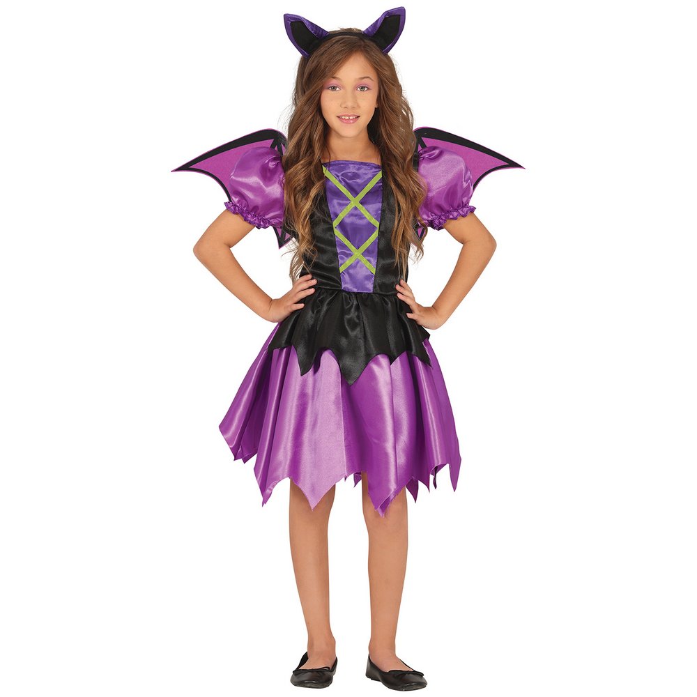 Lila Denevér Lány Jelmez Halloweenre, 5 - 6 Év