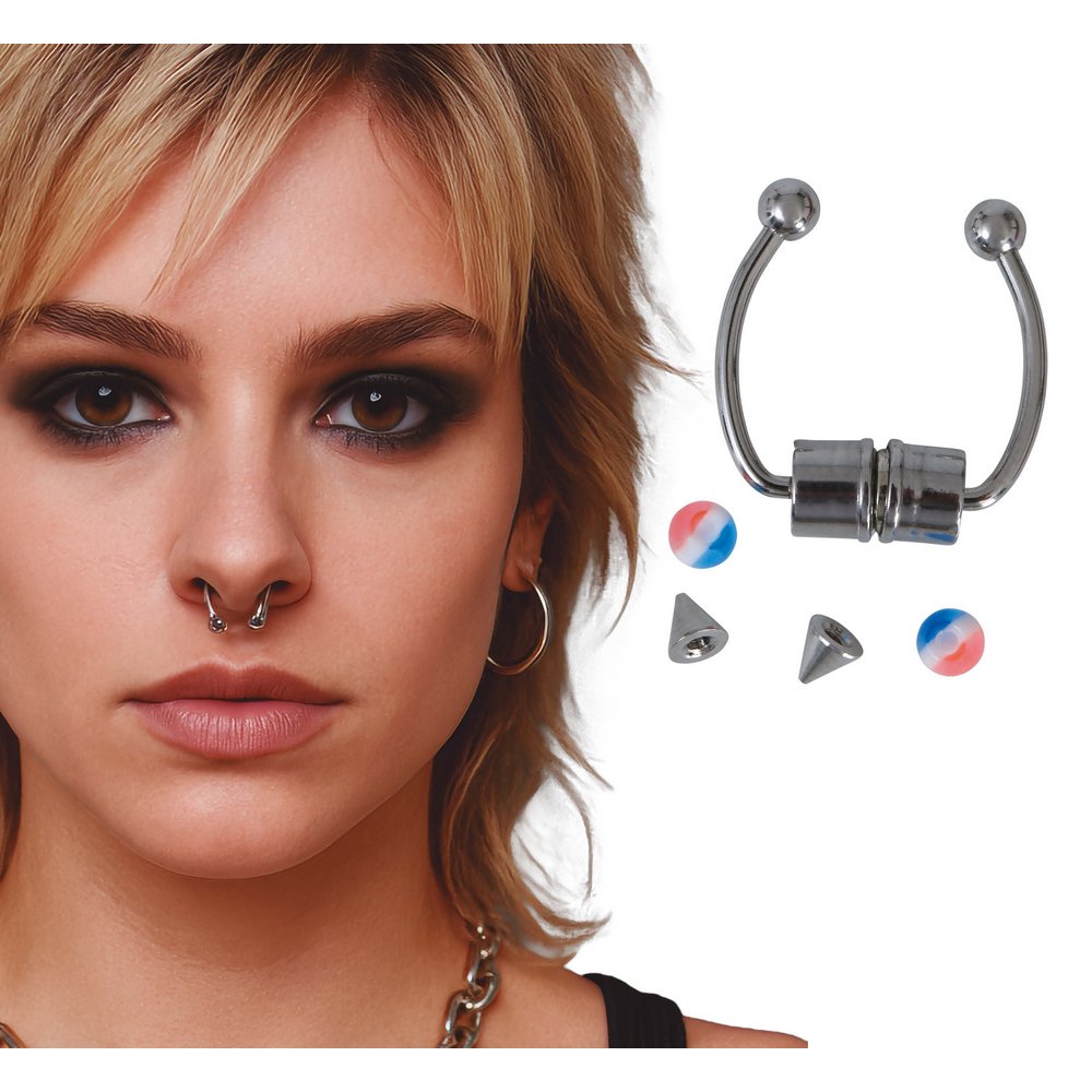 Mágneses Orr piercing szett cserélhető fejekkel