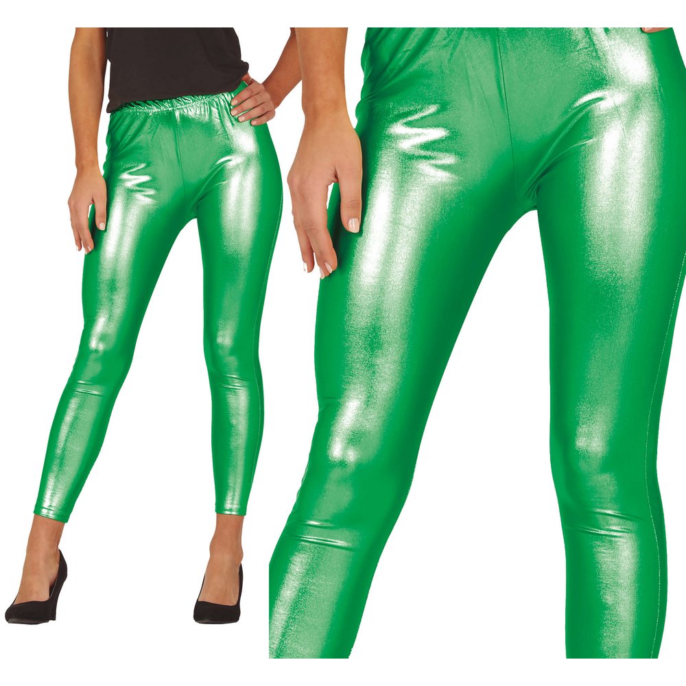 Metálkék Női Leggings a 80-as Évek Partijára