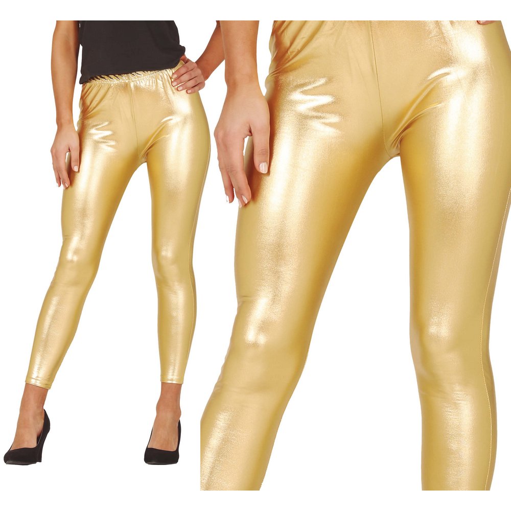 Metálkék Női Leggings a 80-as Évek Partijára