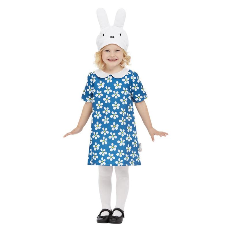 Kék-Fehér Miffy Nyuszi Jelmez Kislányoknak - S
