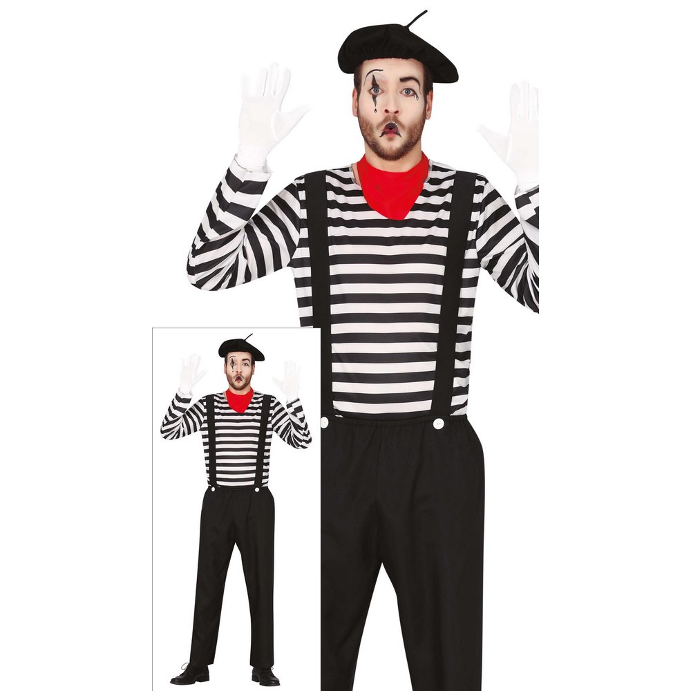 Férfi Mime Jelmez Szett