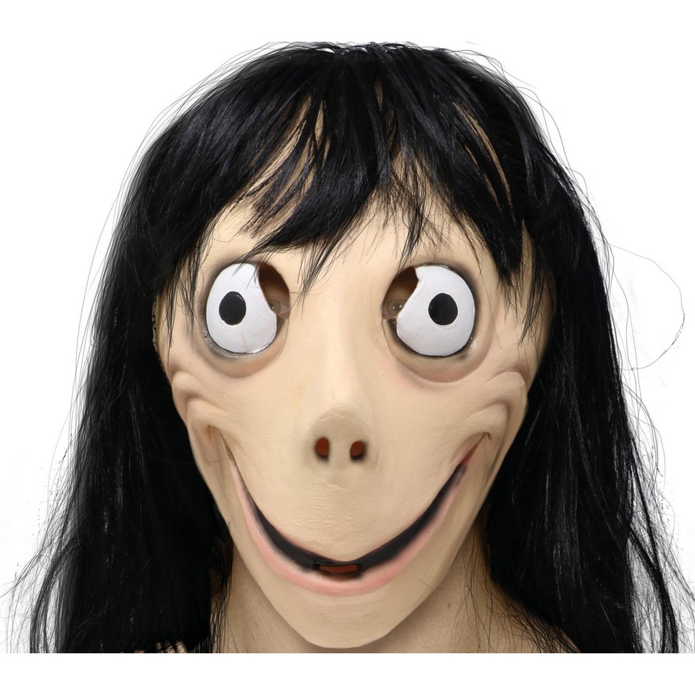 Momo Ijesztő Lány Latex Maszk Felnőtteknek Halloweenre