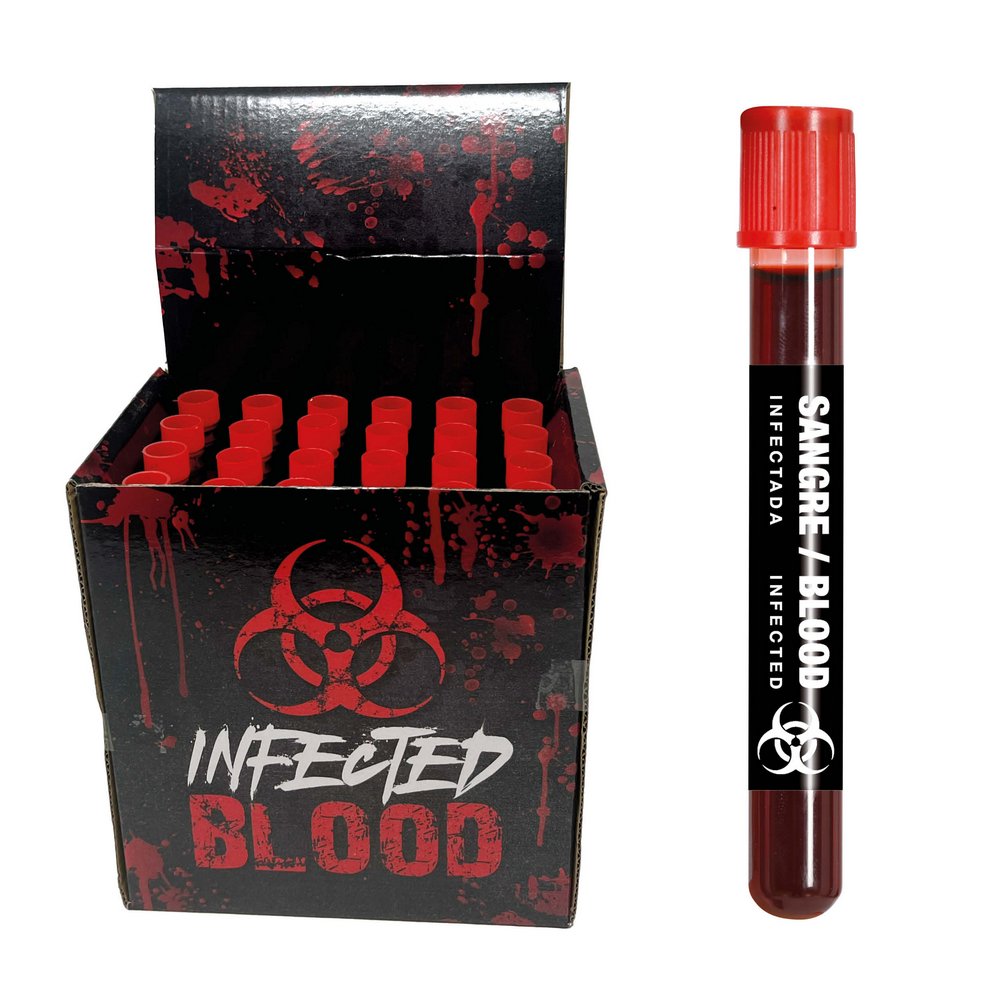 Művér Tubusok Halloweenre, 24 db, 15 ml/tubus
