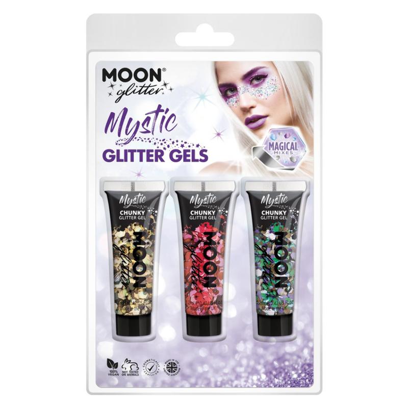 Nagyszemű Csillámzselé - Luxus, Valentin, Galaxis - 3 db-os, 12 ml