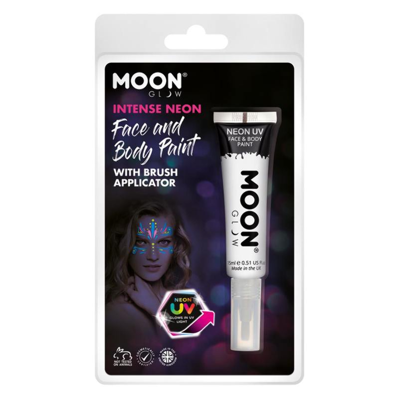 Neon Fehér UV-s Arc- és Testfesték Csomagolásban - 15 ml