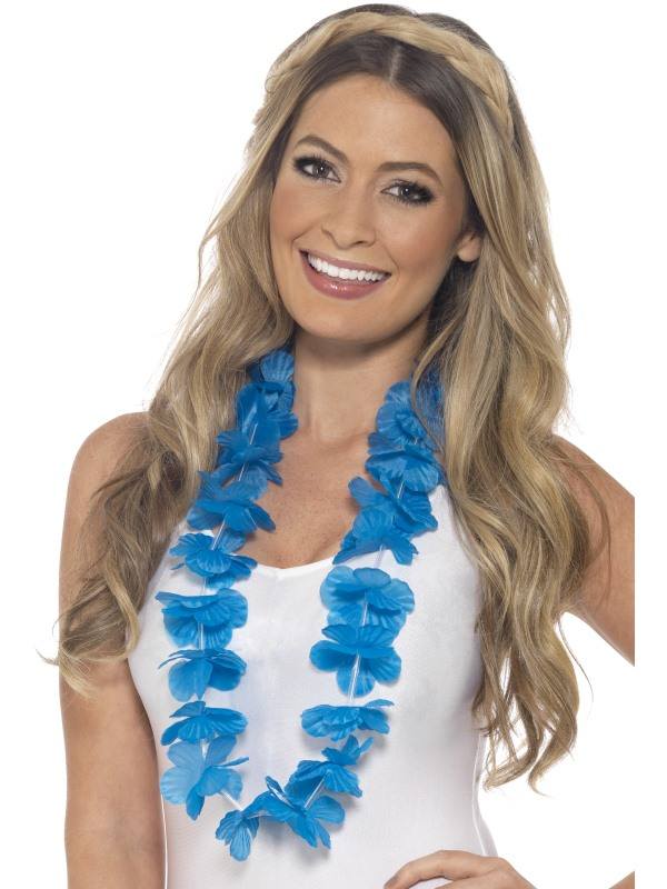Neon Kék Hawaii Nyakfüzér