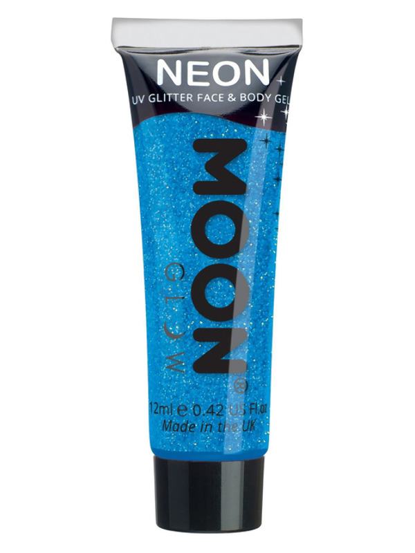 Neon Kék UV Csillámzselé Egyéni Kivitelben - 12 ml