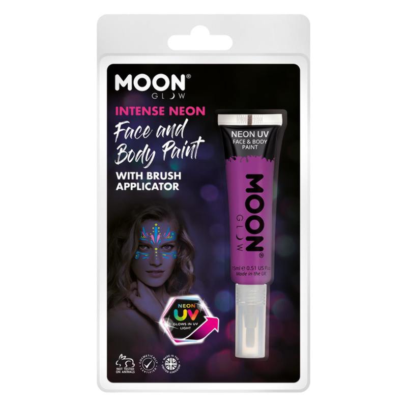 Neon Lila UV-s Arc- és Testfesték Csomagolásban - 15 ml