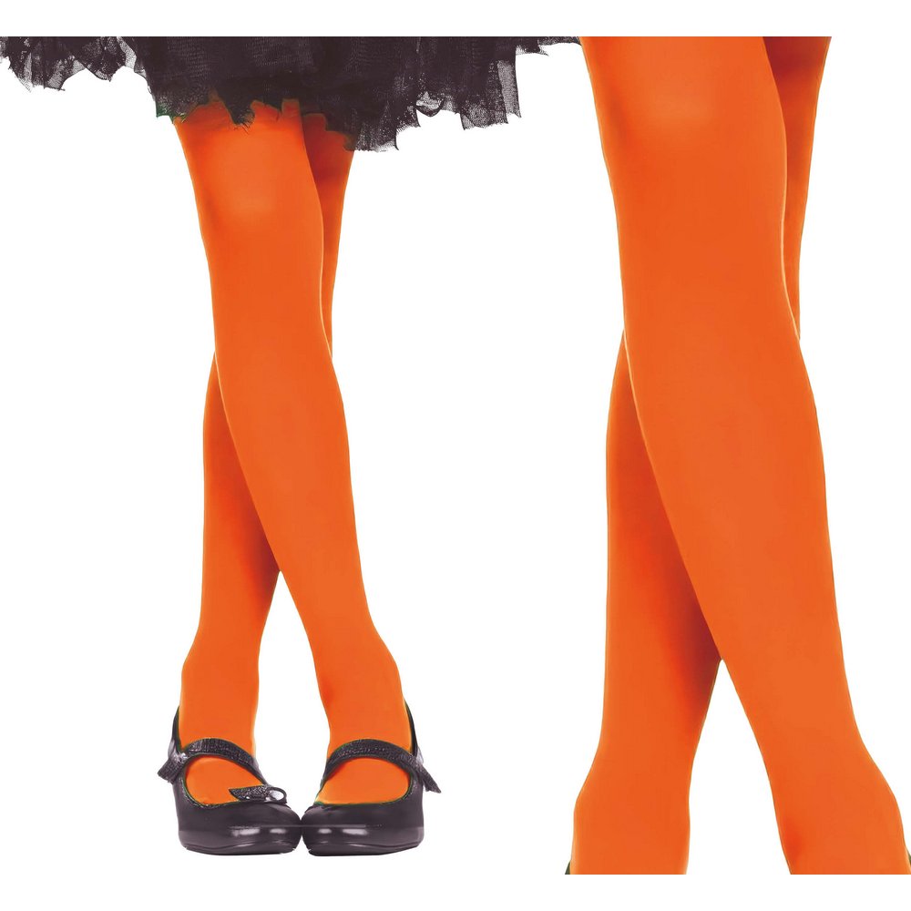 Neon Narancssárga Harisnya Lányoknak Halloweenre