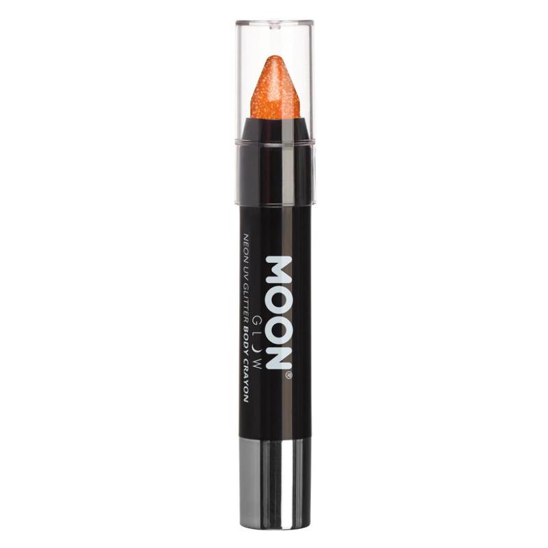 Neon Narancssárga UV-s Csillámos Testkréta - 3,5 g