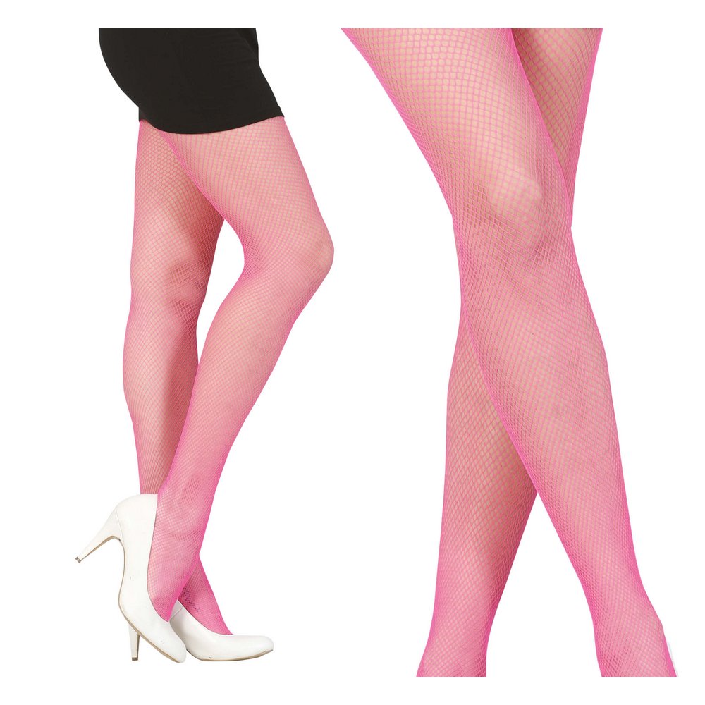 Neon Pink Hálós Harisnya Nőknek 80-as Évek Partira