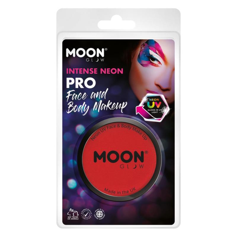 Neon Piros Arc- és Testfesték Csomagolásban - 36 g
