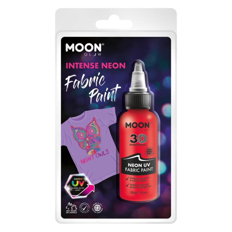 Neon Piros UV-s Szövetfesték Csomagolásban - 30 ml