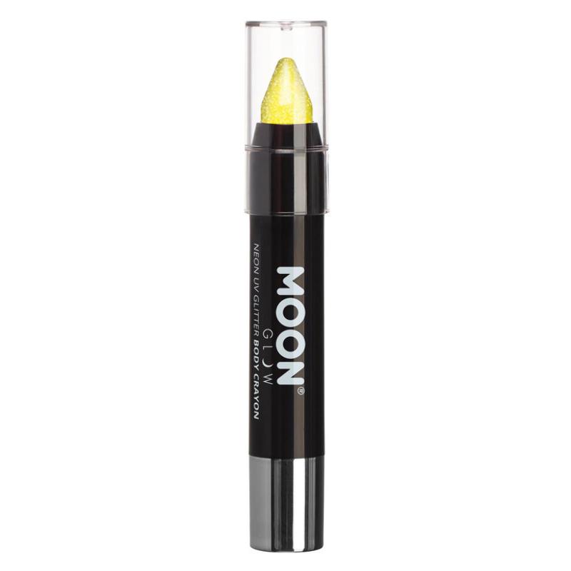 Neon Sárga UV-s Csillámos Testkréta - 3,5 g