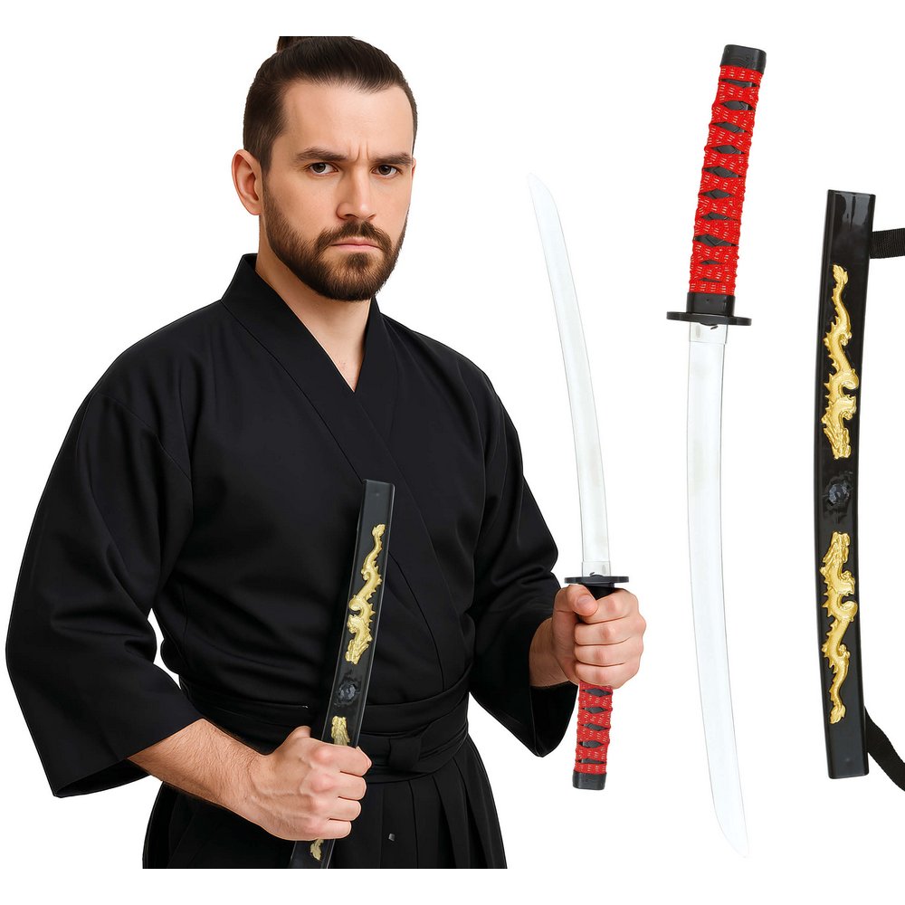 Ninja Katana Játékfegyver Tokkal, 60 cm