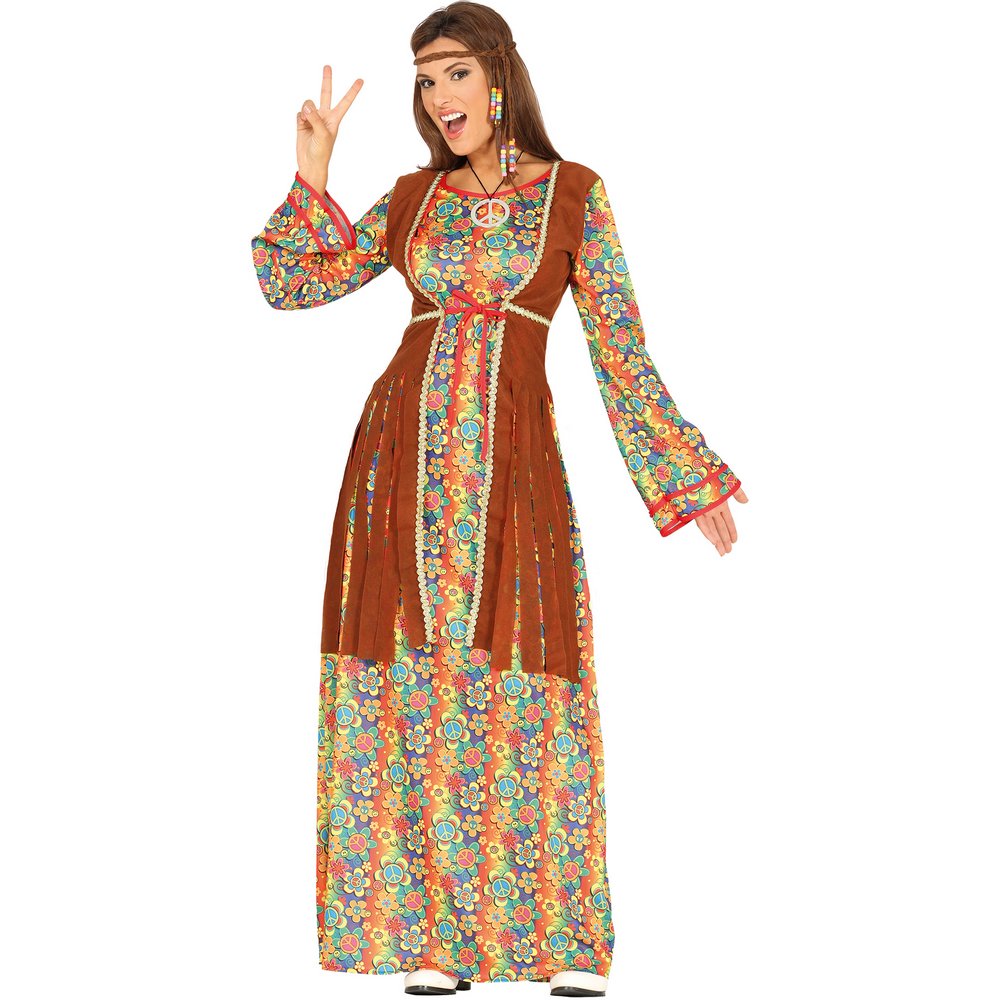 Női Hippie Jelmez a 60-as évek hangulatában