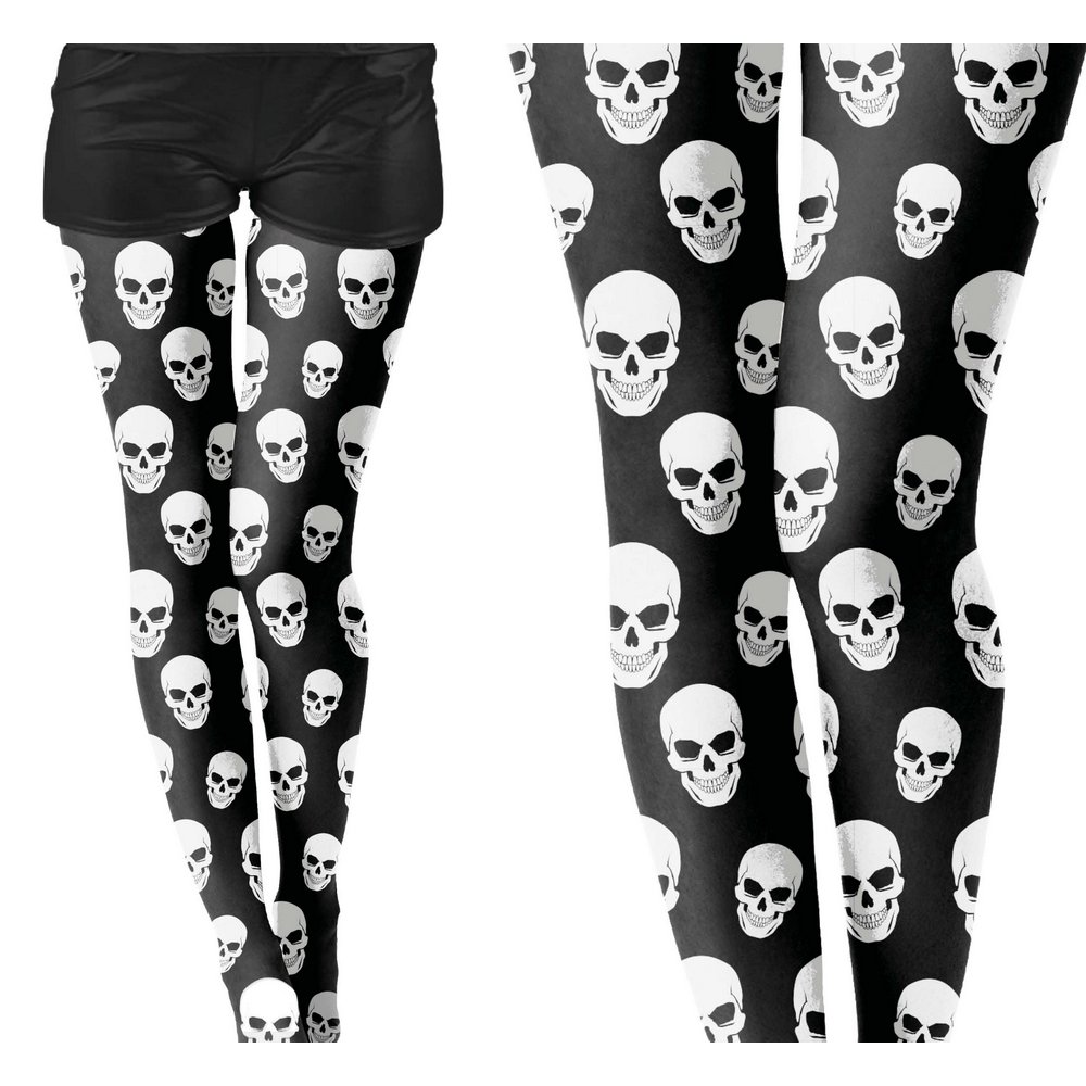 Női Koponyás Harisnya Halloweenre