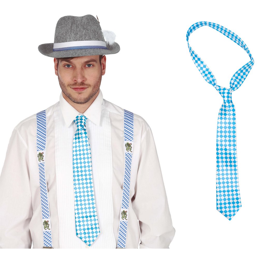Oktoberfest Kockás Nyakkendő, 45 cm
