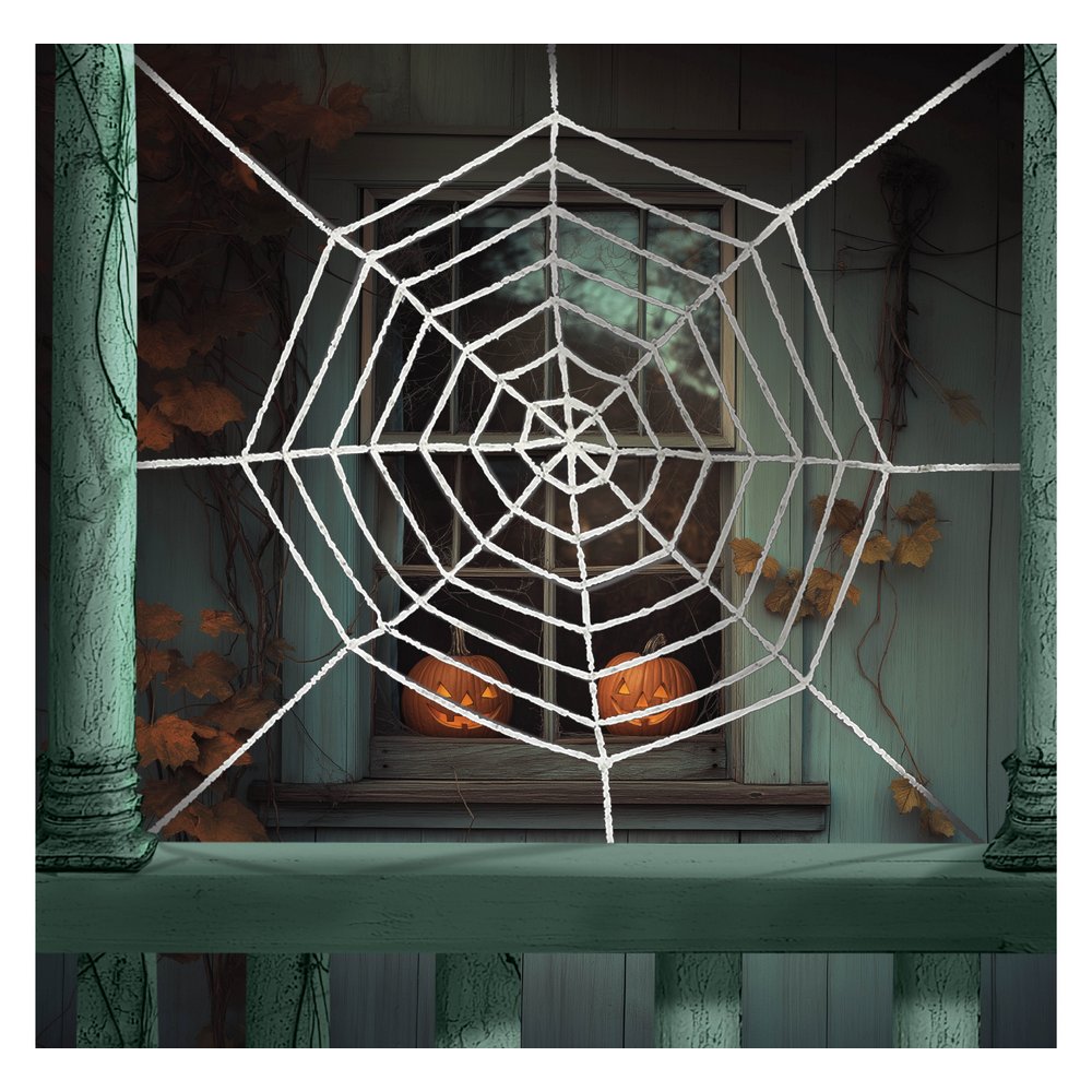 Óriás Pókháló Dekoráció Halloweenre, 210 cm