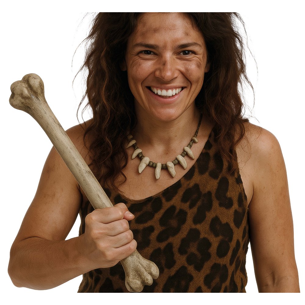 Ősember Csont Kiegészítő Halloweenre, 29 cm