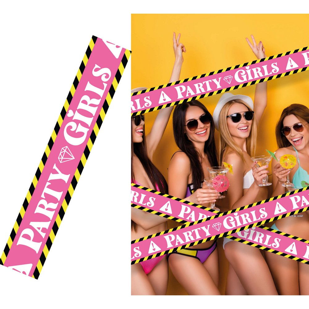 Party Girls Dekorációs Szalag Lánybúcsúra, 6 m x 7,6 cm