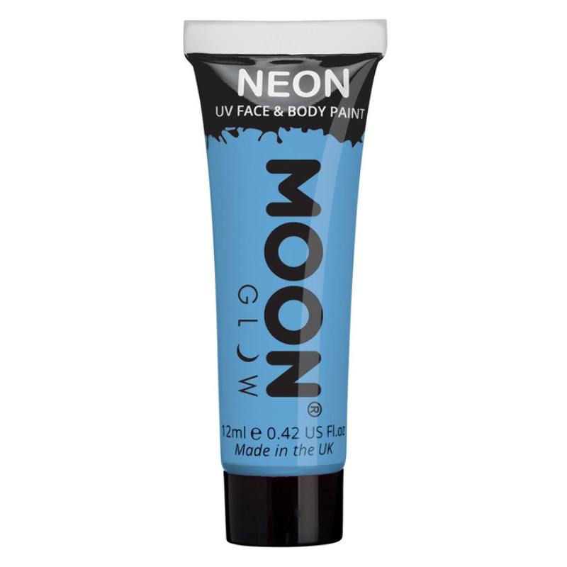 Pasztell Neon Kék UV-s Arc- és Testfesték - 12 ml