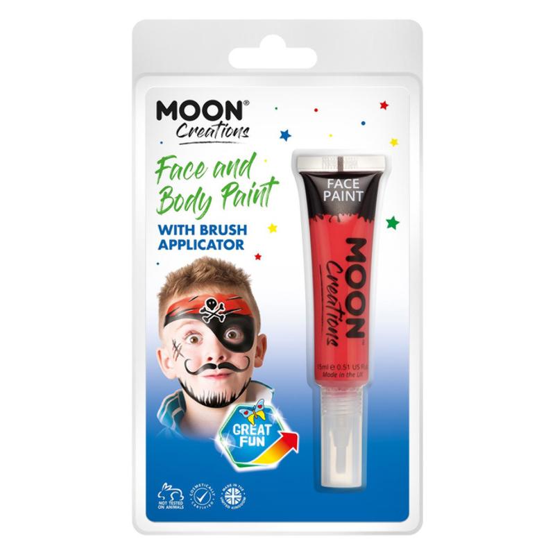 Piros Arc- és Testfesték Csomagolásban - 15 ml
