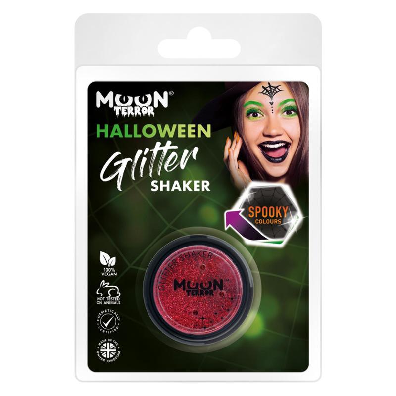 Piros Csillámpor Csomagolásban Halloweenre - 5 g