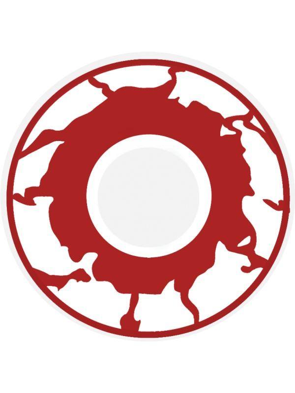 Piros Zombi Kontaktlencse - 1 napos