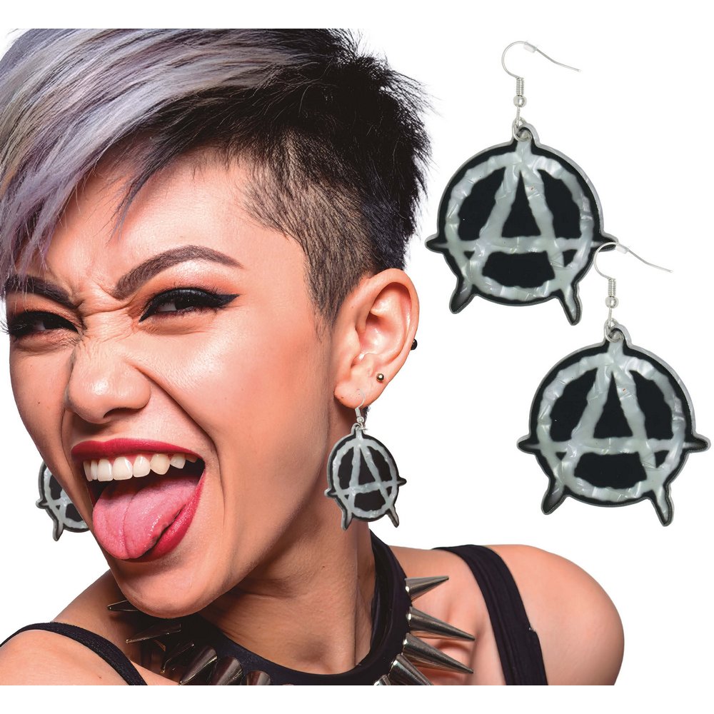 Punk Anarchia Fülbevaló Pár Felnőtteknek