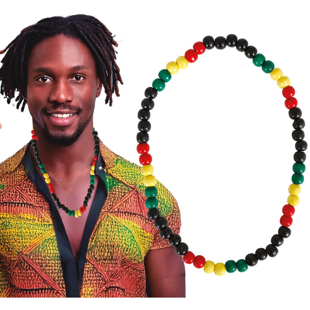 Rastafari Fa Gyöngy Nyaklánc