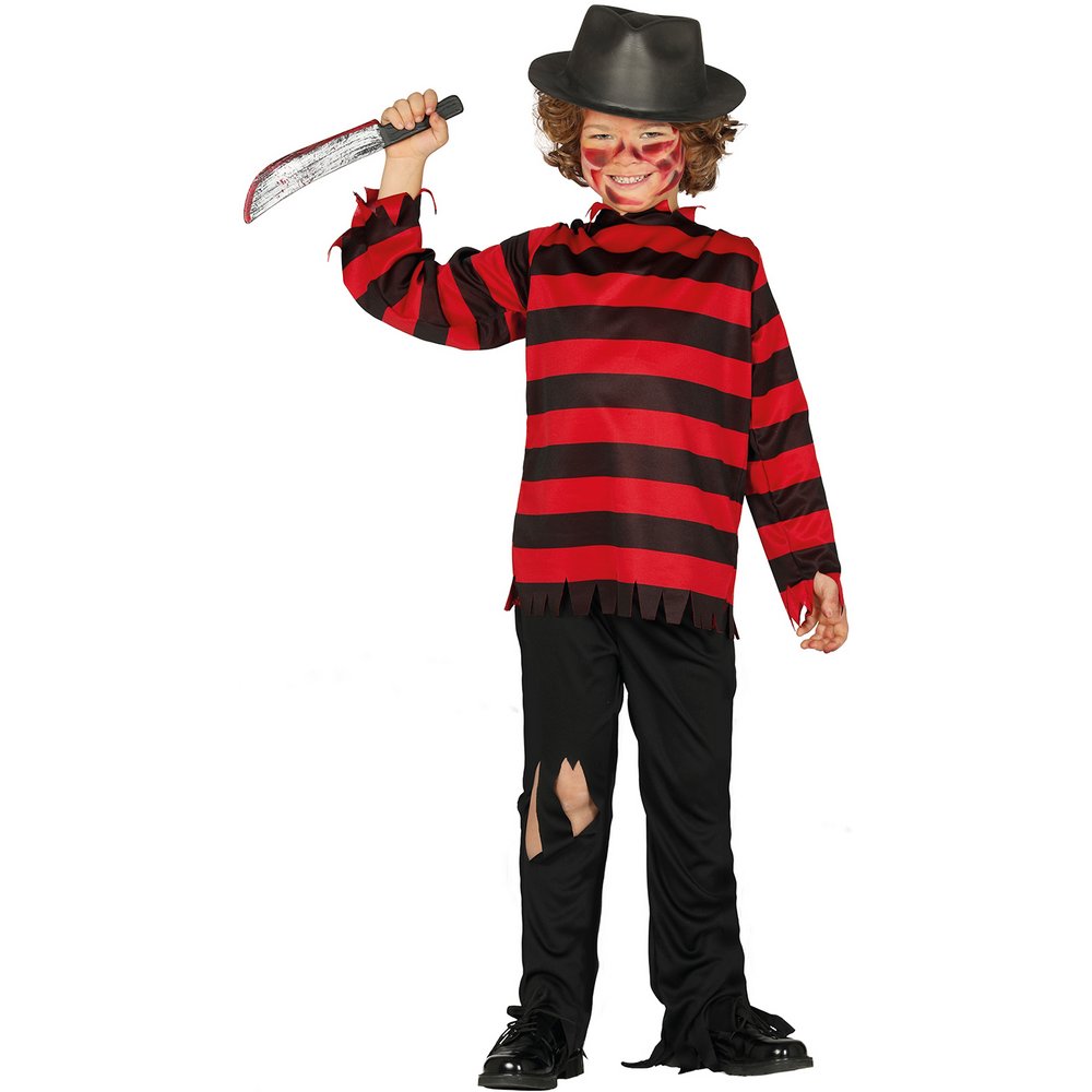 Rémisztő Csíkos Fiú Jelmez Halloweenre