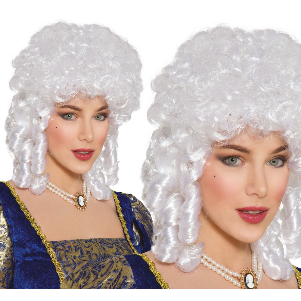 Rokokó Marie Antoinette Női Paróka, Fehér