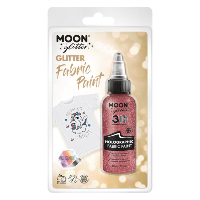 Rózsaszín Holografikus Csillámos Textilfesték - 30 ml
